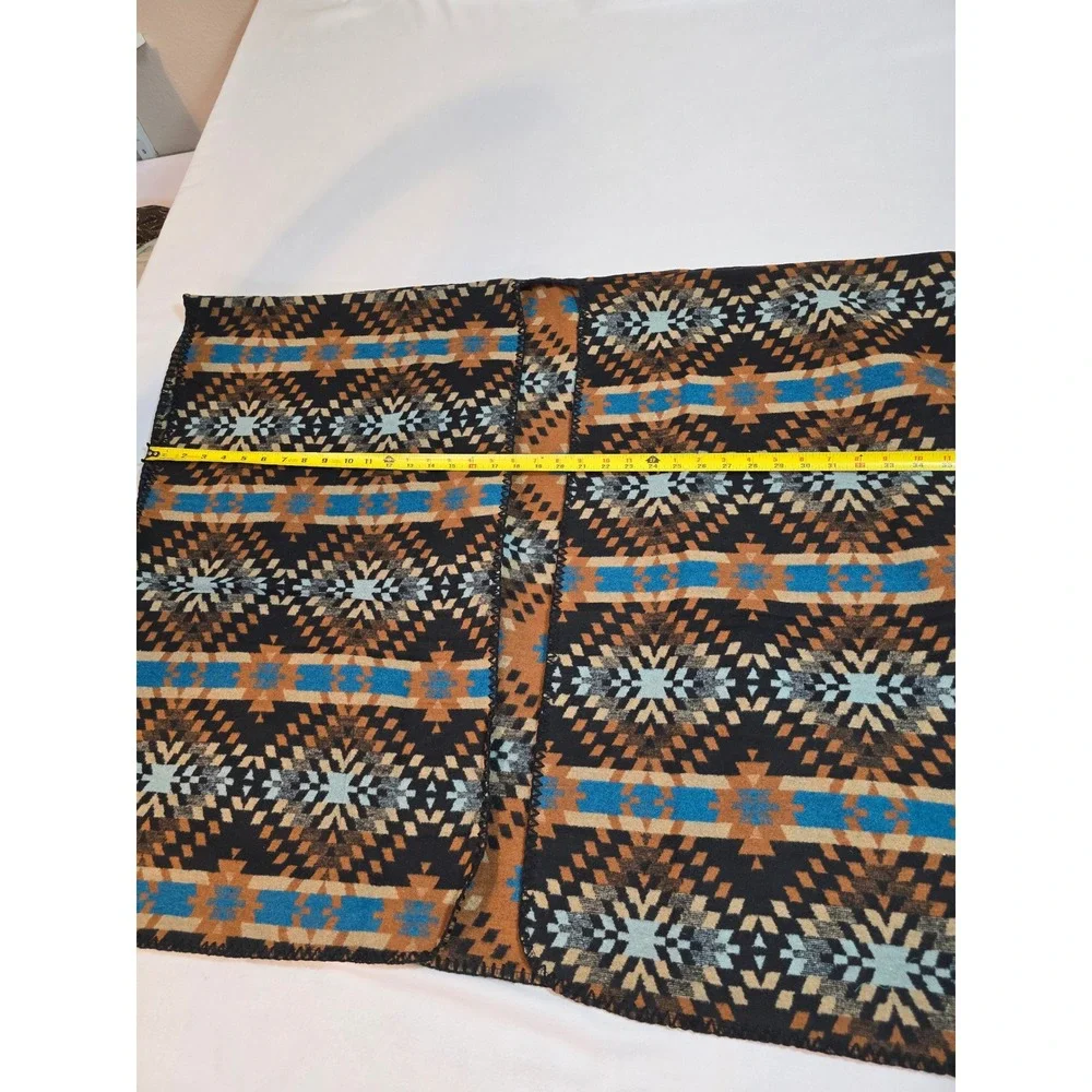 FADIVO NEW‎ YORK Southwest Print Open Front Poncho Shawl Wrap New